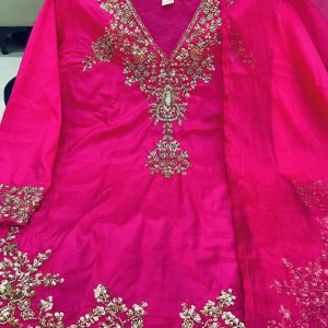 tanvi kurti chanderi top plazzo & dupatta set