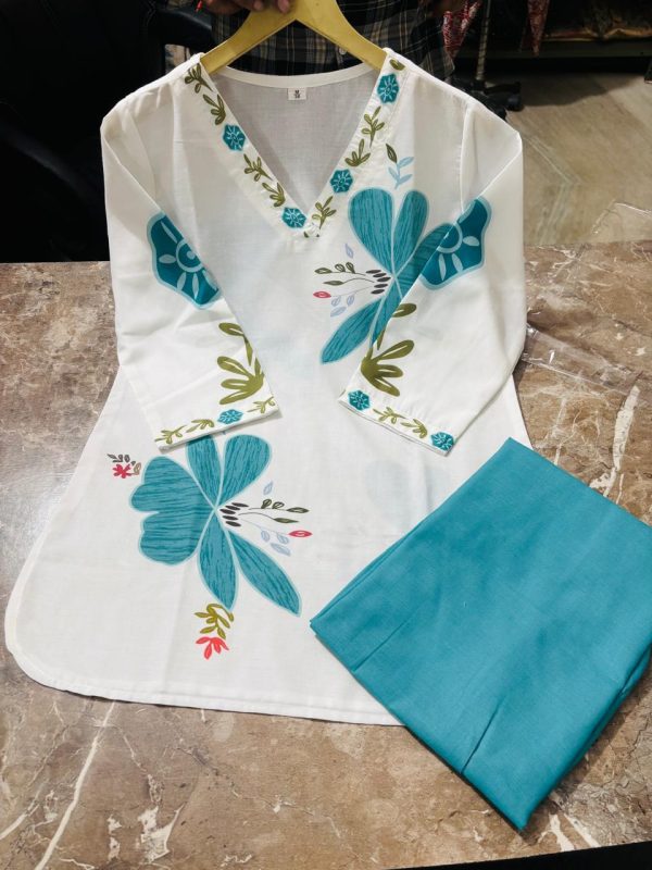 premium floral fine cotton flex palazzo co ord set (copy)