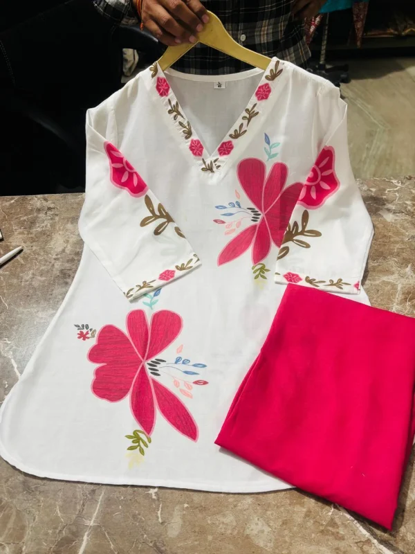aqua blue bloom mul cotton co ord set (copy)