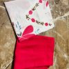 tanvi kurti red bloom mul cotton co ord set