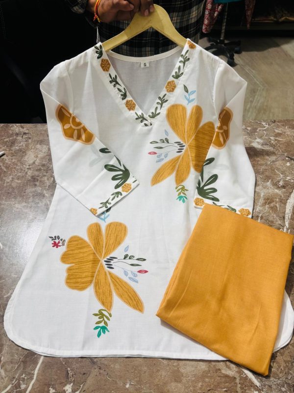 tanvi kurti red bloom mul cotton co ord set (copy)