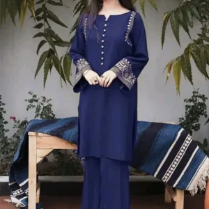 women cotton wine pakistani kurta palazzo set (copy)