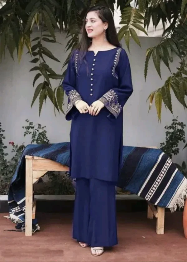 women cotton wine pakistani kurta palazzo set (copy)