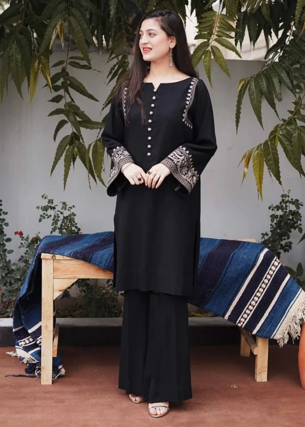 women cotton blue pakistani kurta palazzo set (copy)