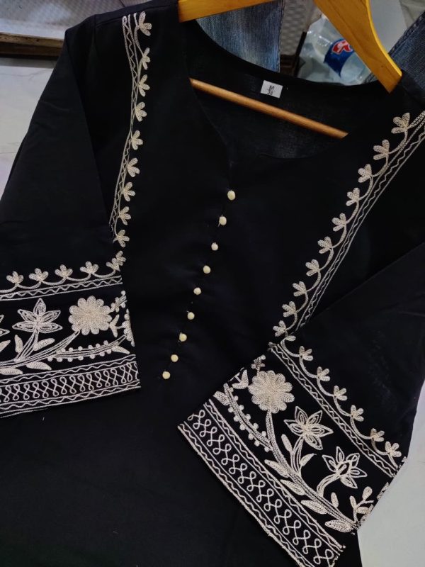 women cotton blue pakistani kurta palazzo set (copy)
