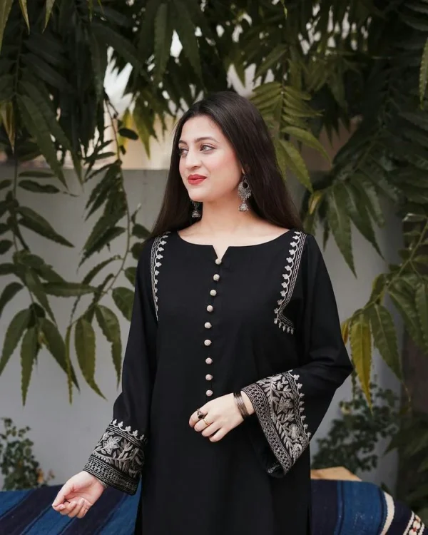 women cotton blue pakistani kurta palazzo set (copy)