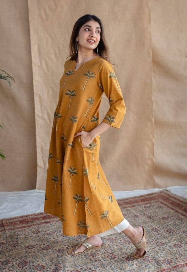 women yellow cotton co ord set