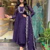 women khadi silk green dupatta set (copy)