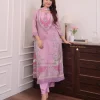 women purple cotton and organza dupatta set (copy)