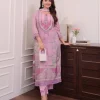 women purple cotton and organza dupatta set (copy)