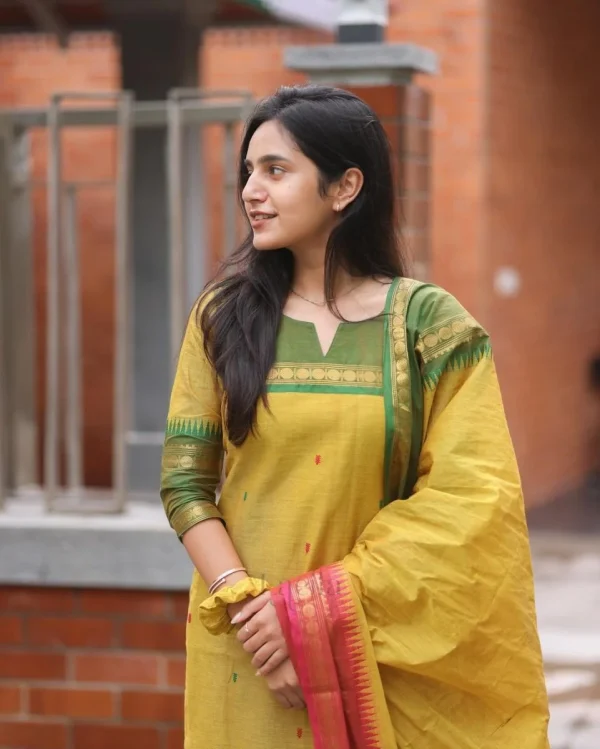 women south kanchi cotton dupatta set women south kanchi cotton dupatta set