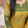 women south kanchi cotton dupatta set