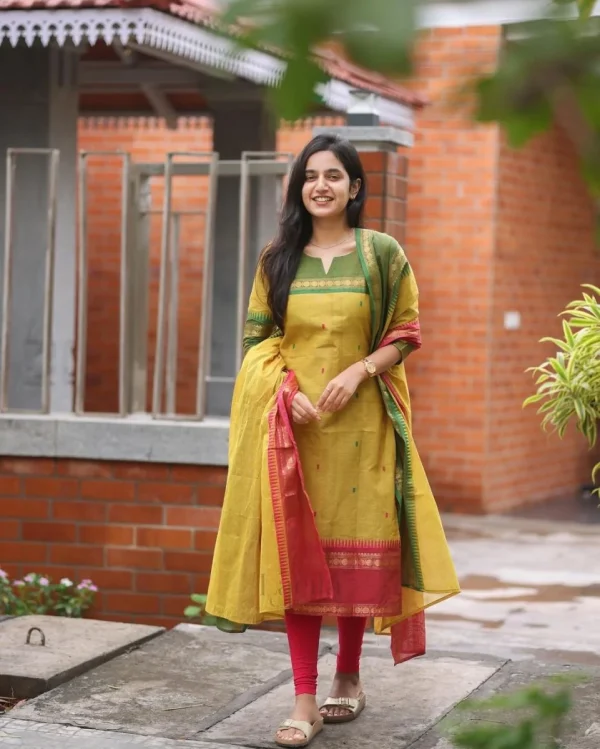 women south kanchi cotton dupatta set women south kanchi cotton dupatta set