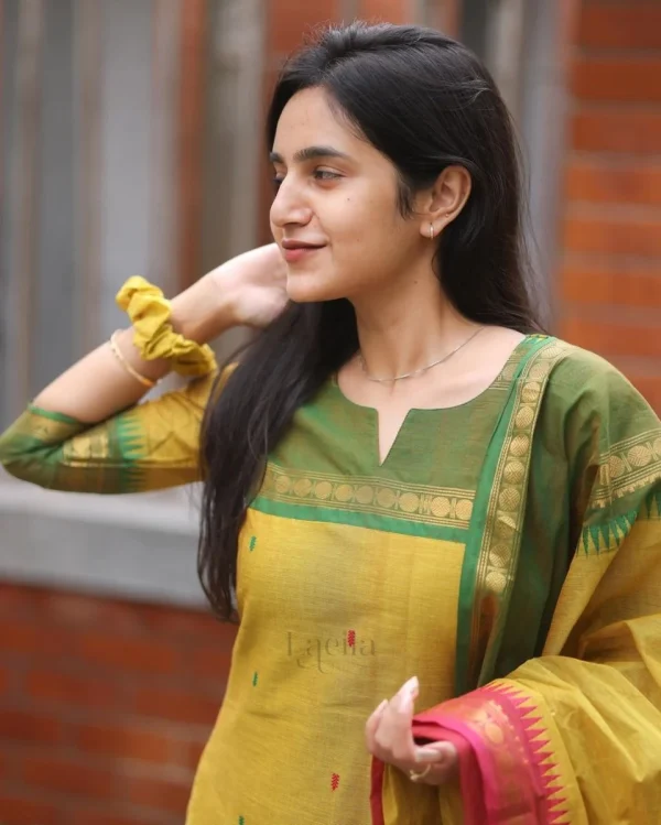 women south kanchi cotton dupatta set women south kanchi cotton dupatta set