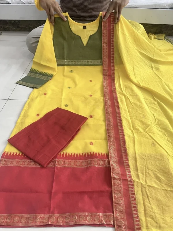 women south kanchi cotton dupatta set women south kanchi cotton dupatta set