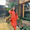 trending muslin saffron co ord set