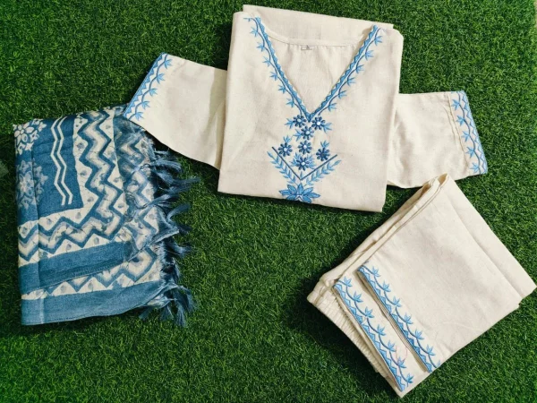 premium angrakha style with cotton silk dupatta set