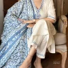 premium angrakha style with cotton silk dupatta set