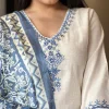 premium angrakha style with cotton silk dupatta set