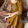 pure handloom south cotton hand printed chitrkari dupatta set