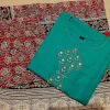 katha work wine cotton co ord set (copy)