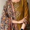 pure handloom south cotton hand printed chitrkari dupatta set