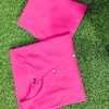 premium fuchsia linen pants outfit wide pants & shirt tunic top 2 piece set for women