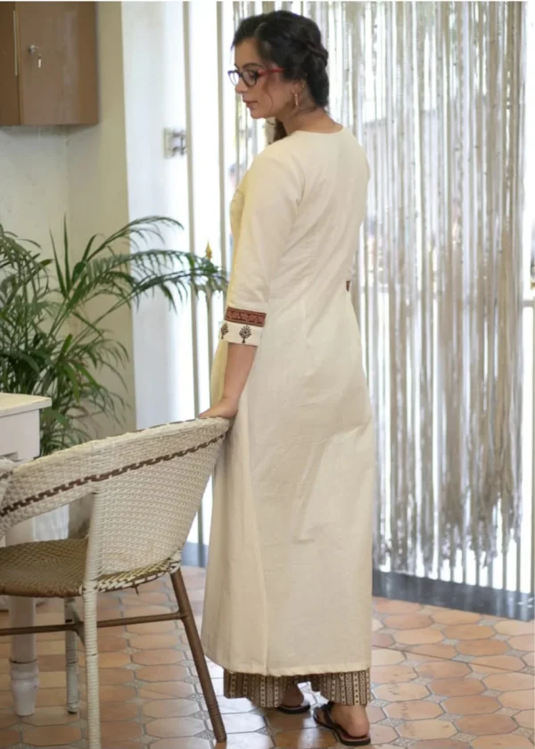 women chanderi white dupatta set (copy)