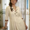 women new off white cotton co ord set