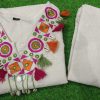 women new off white cotton co ord set (copy)