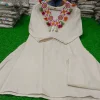 women new off white cotton co ord set (copy)
