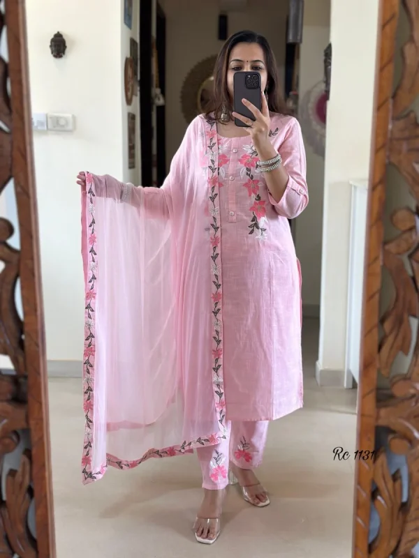 women cotton embroidery off white kurta set (copy) women cotton embroidery off white kurta set (copy)