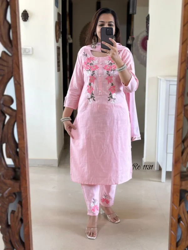 women cotton embroidery off white kurta set (copy) women cotton embroidery off white kurta set (copy)