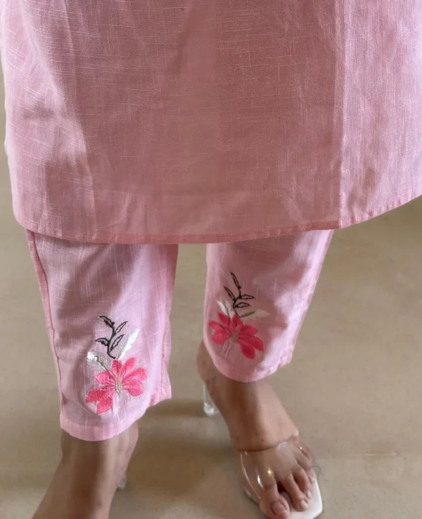 women cotton embroidery off white kurta set (copy) women cotton embroidery off white kurta set (copy)