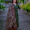 women katha cotton blue dupatta set (copy)