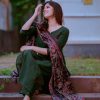 women katha cotton blue dupatta set (copy)