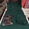 women katha cotton blue dupatta set (copy)