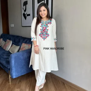 women yellow embroidery co ord set (copy) (copy)