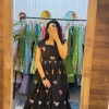 women cotton green embroidery middy gown (copy)