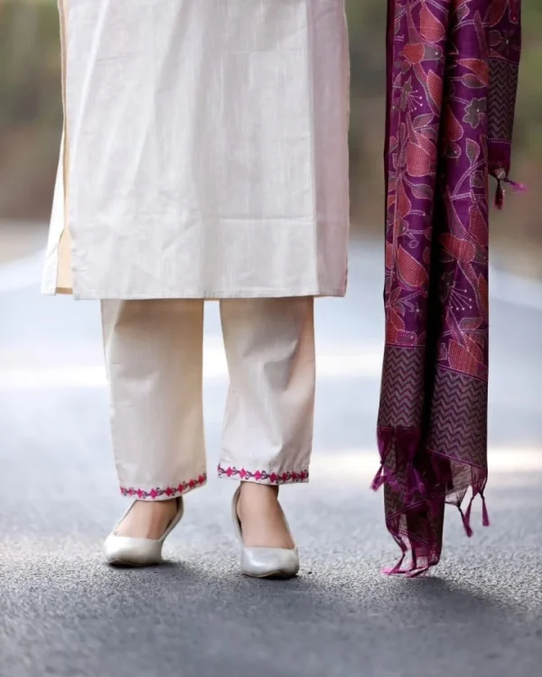 classic cotton dupatta set