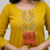 zariya mustard kurta set – embroidered elegance