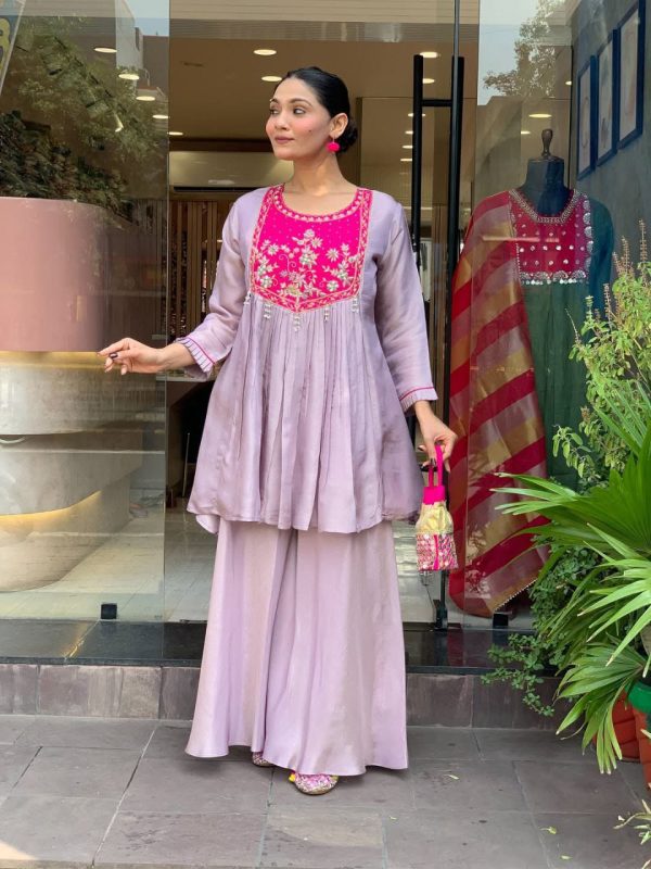 top plazzo & dupatta set