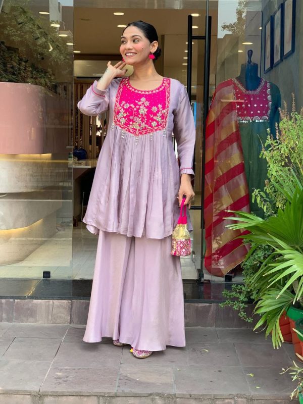 top plazzo & dupatta set