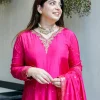 banarasi chanderi anarkali dupatta set