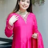 banarasi chanderi anarkali dupatta set