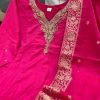 banarasi chanderi anarkali dupatta set