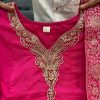 banarasi chanderi anarkali dupatta set