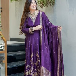banarasi chanderi anarkali dupatta set (copy)