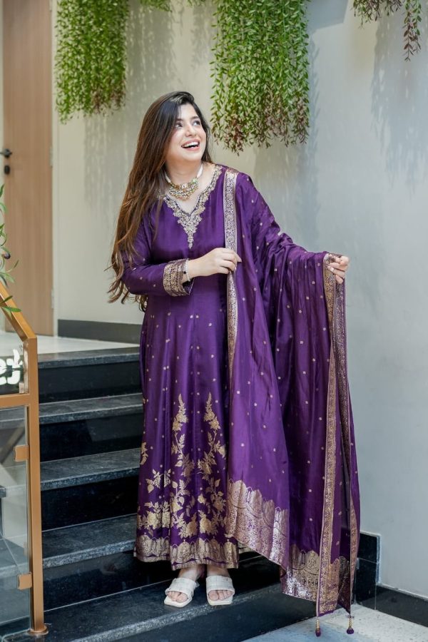 banarasi chanderi anarkali dupatta set (copy)