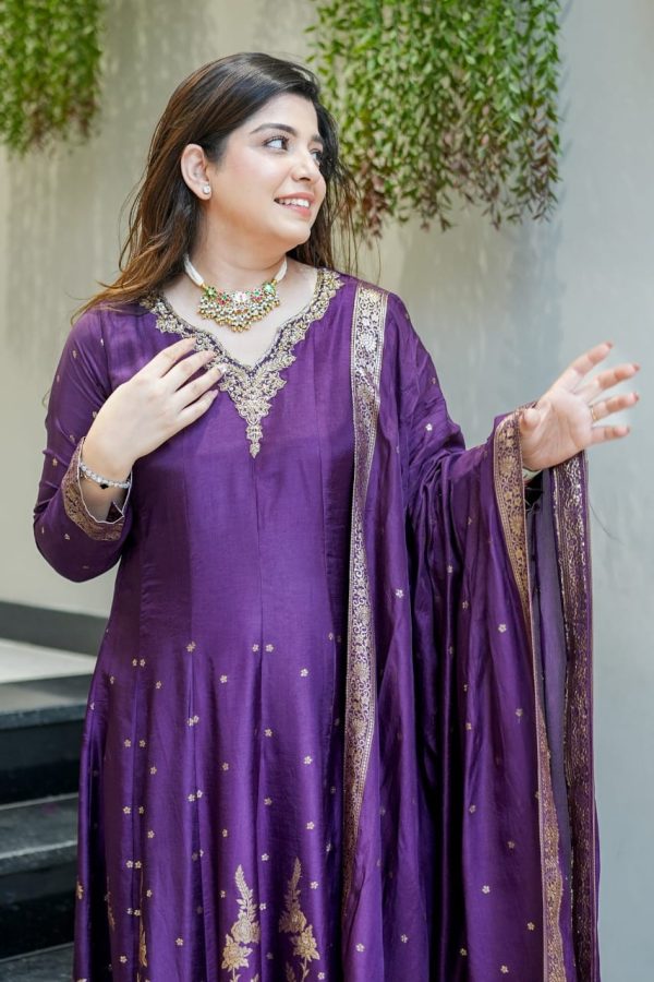 banarasi chanderi anarkali dupatta set (copy)